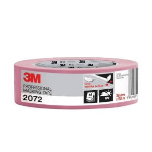 3M 2072 Extra Sensitive Professional Masking Tape 1.5" / 36mm (Pink)