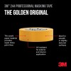 3M 244 High Precision Professional Masking Tape 1.5" / 36mm (Gold) 2+1 Free Promo Pack 