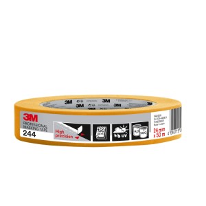 3M 244 High Precision Professional Masking Tape 1" / 24mm (Gold)