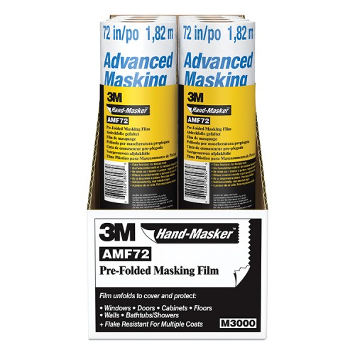 3M Hand-Masker Masking Film Plus AMF72 72" Box of 8