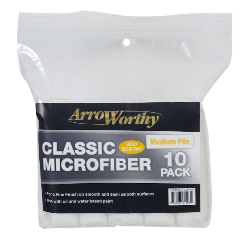 Arroworthy Classic Microfiber 4" 3/8" Mini Roller Sleeves 10 Pack