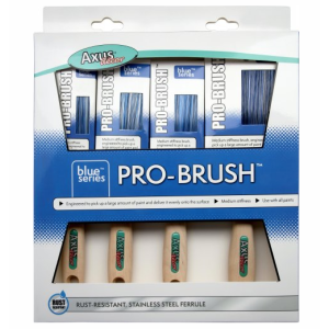 Axus Decor Blue Pro Brush 4 Pack