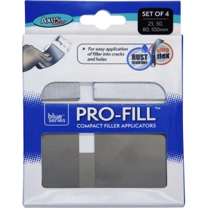 Axus Decor Pro-Fill Compact Filler Applicators - 25mm, 50mm, 80mm, 100mm (Blue Series)