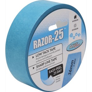 Axus Decor Razor-25 Low Tack Masking Tape 1.5" / 36mm