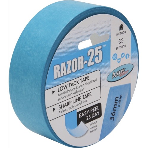 Axus Decor Razor-25 Low Tack Masking Tape 1.5" / 36mm