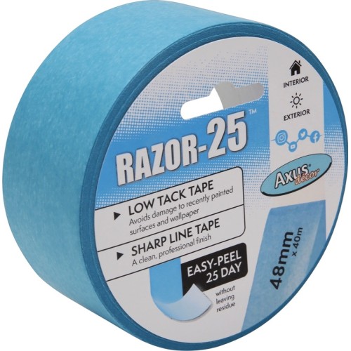 Axus Decor Razor-25 Low Tack Masking Tape 2" / 48mm