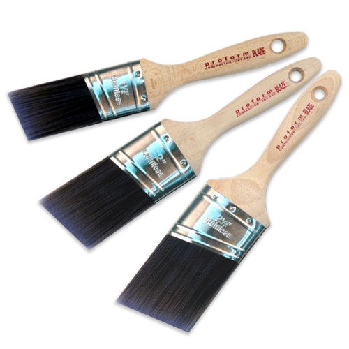 Proform Blaze Beaver Tail Angled Oval Brush Bundle 1.5", 2", 2.5" 