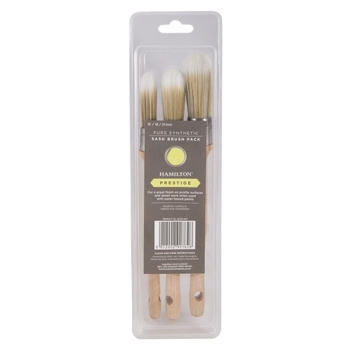 Hamilton Prestige Synthetic Sash Brush 3 Pack