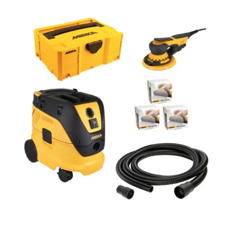 Mirka DEROS II Sander & Dust Extractor 1230 L PC GB 230V Deco Solution Kit KIT2413EXMUK