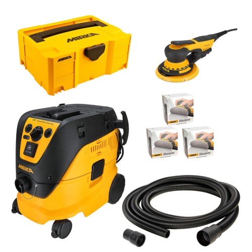 Mirka DEROS II Sander & Dust Extractor 1230 M AFC GB 230V Deco Solution Kit KIT2414EXMUK