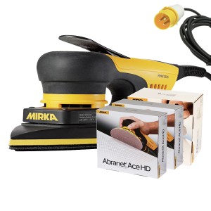 Mirka DEOS DELTA 663XCV 100x152x152mm 110V Corner Sander UK Deco Kit 