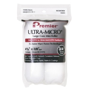 Premier Ultra-Micro 4" Mini Jumbo Roller Sleeves 3/8" Nap - 2 Pack