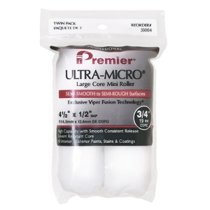 Premier Ultra-Micro 4" Mini Jumbo Roller Sleeves 1/2" Nap - 2 Pack