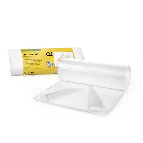 Q1 Cover All Dust Sheet Roll 4m x 25m