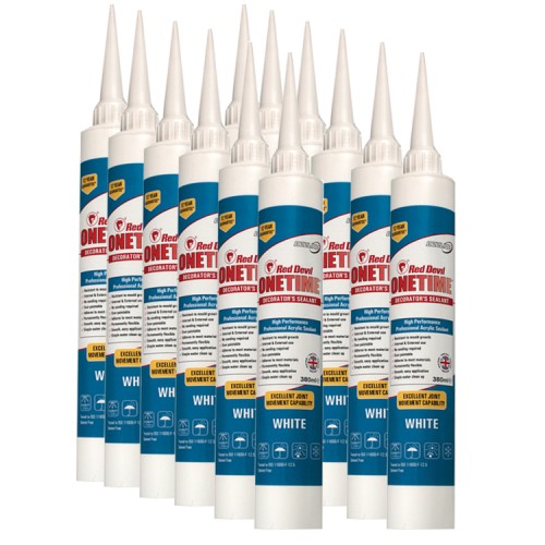 Red Devil OneTime Caulk 380ml (Case Of 12)