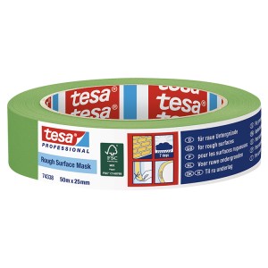 Tesa Professional Rough Surface Masking Tape 1" / 25mm (Green)