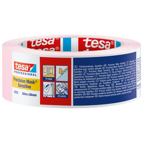 Tesa Precision Masking Tape Sensitive 1.5" / 38mm (Pink)