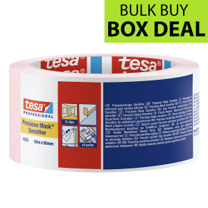 Tesa Precision Masking Tape Sensitive 2" / 50mm Box of 18 (Pink)