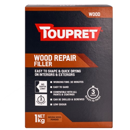 Toupret Wood Repair Filler 1kg - Natural 