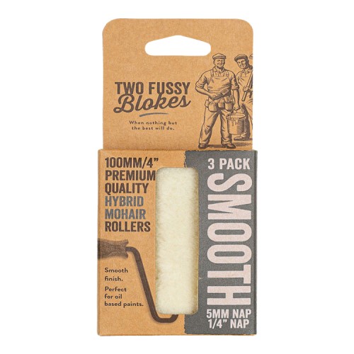 Two Fussy Blokes 4" Smooth Mohair Hybrid Mini Rollers 3 Pack (5mm)