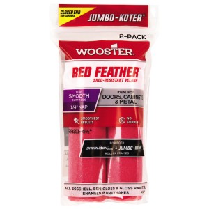 Wooster Jumbo Koter Red Feather 4.5" Mini Rollers Twin Pack