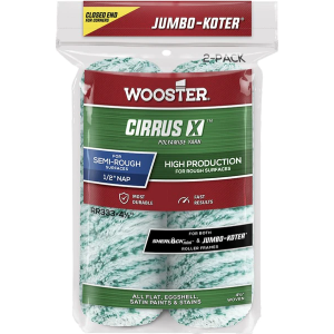 Wooster Jumbo Koter Cirrus X 4.5" Mini Rollers Twin Pack (1/2" Nap - Semi Rough)