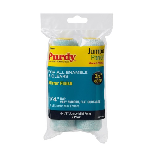 Purdy Jumbo Mini Parrot 4.5" 1/4" Nap 2 Pack