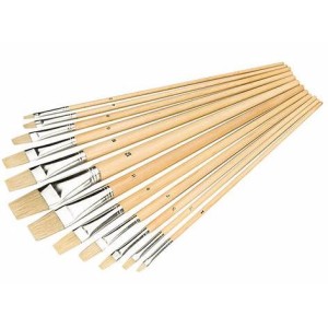 Mixed Tipped Artist Paint Brush Set 12 Piece