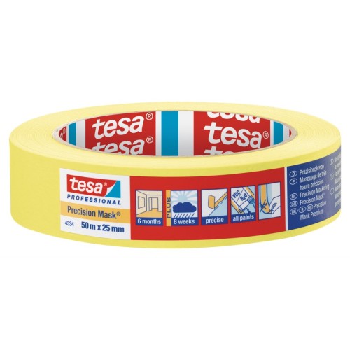 Tesa Precision Masking Tape 1" / 25mm (Yellow)