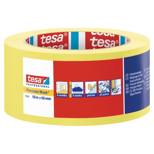 Tesa Precision Masking Tape 2" / 50mm (Yellow)