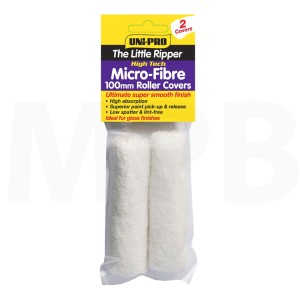 Uni-Pro High Tech Micro-Fibre 4" 4mm Nap 2 Pack