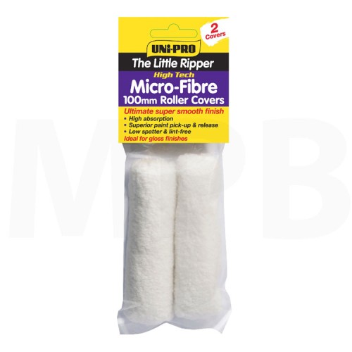 Uni-Pro High Tech Micro-Fibre 4" 10mm Nap 2 Pack